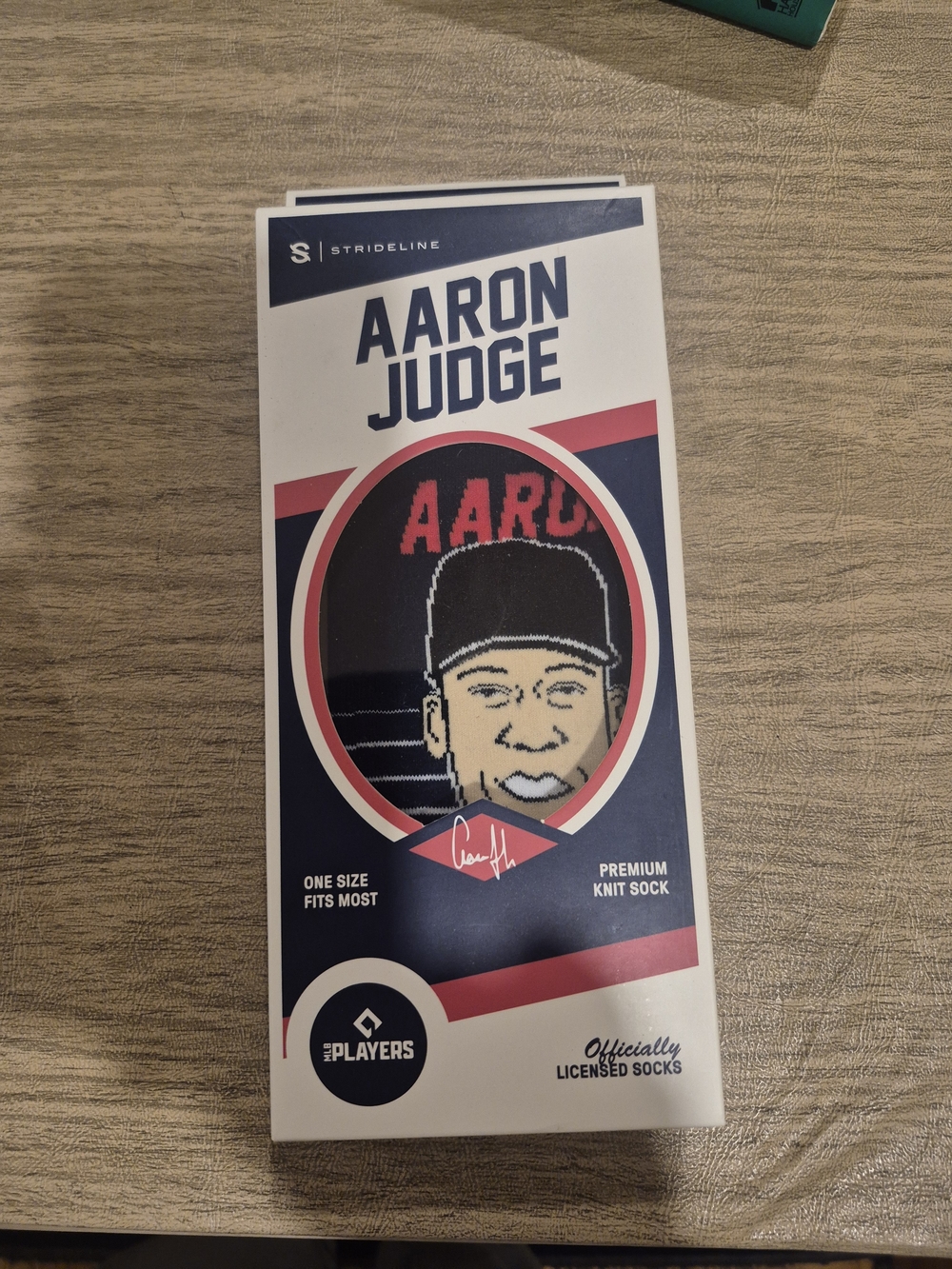 Aaron Judge Premium Knit Casual Socks - Navy & Red